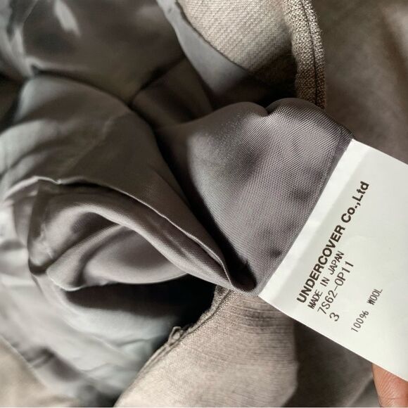 UNDERCOVER GRAY WOOL ROMPER JUMPSUIT - Picture 12 of 15